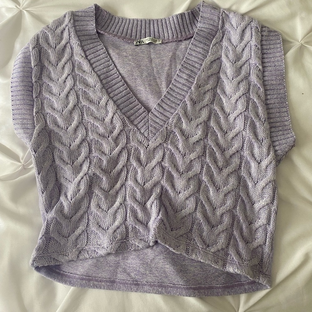 Lilac Zara Sweater Vest
